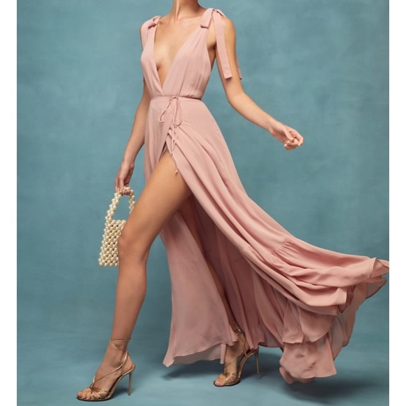 NWT Reformation Chardonnay dress, small, blush - Picture 1 of 7